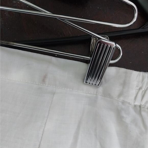 NWT! DANNY ROBERT'S! 100% FINE WHITE LINEN WIDE LEG PANTS, SLACKS! SZ 2X - Picture 11 of 12